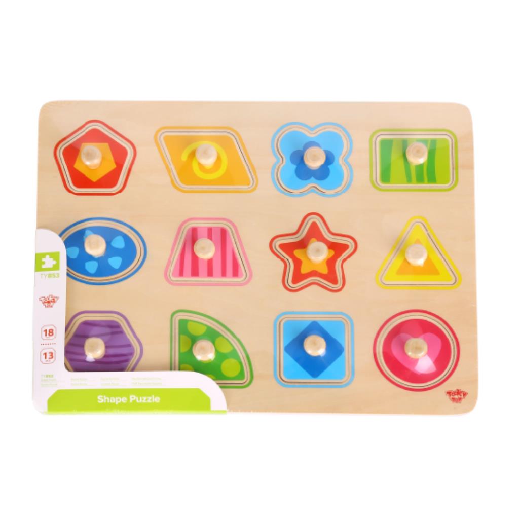 Tooky Toy Wooden Shape Puzzle